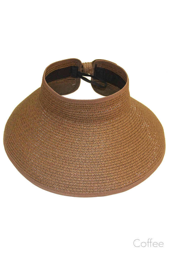 RIBBON ROLL UP VISOR HATLOH021 HANA WHOLESALE