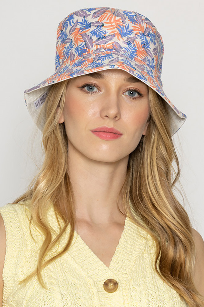 TROPICAL LEAF BUCKET HAT-WHU210100 