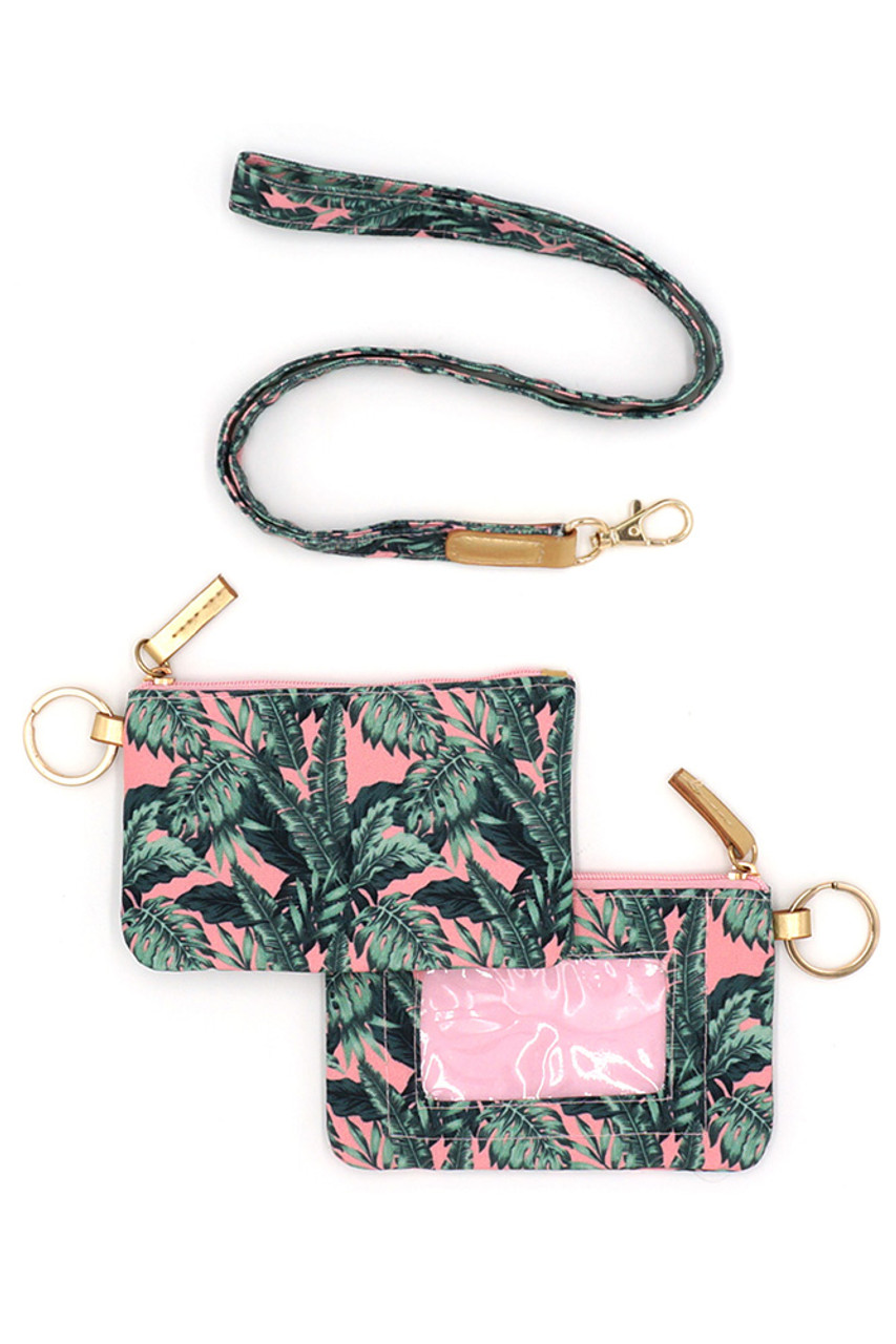 TROPICAL LEAVES ID WALLET-MB0144