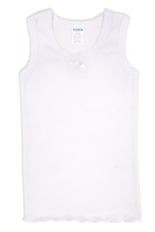 SOLID GIRL WHITE TANK TOP3003WT (12pc) HANA WHOLESALE