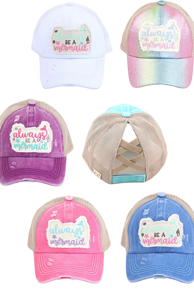 C.C ALWAYS BE A MERMAID PATCH KID PONY 