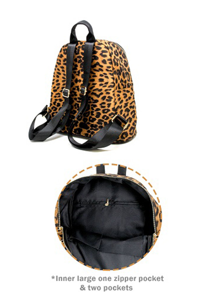 ANIMAL PRINT BACKPACKLOA234 HANA WHOLESALE