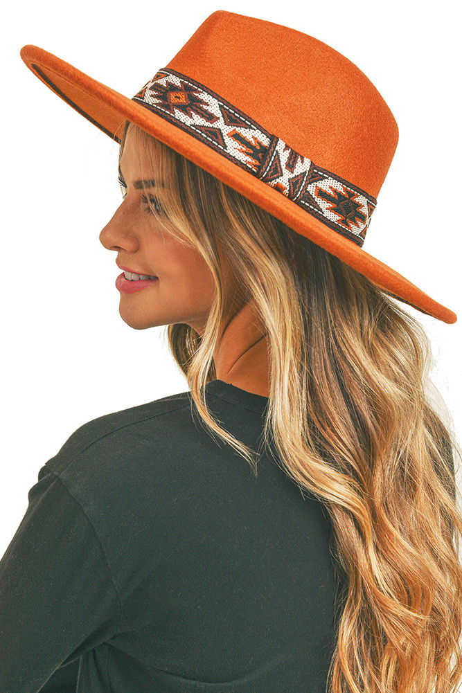 TRIBAL BAND PANAMA HAT-MH0086 - HANA WHOLESALE display picture 2
