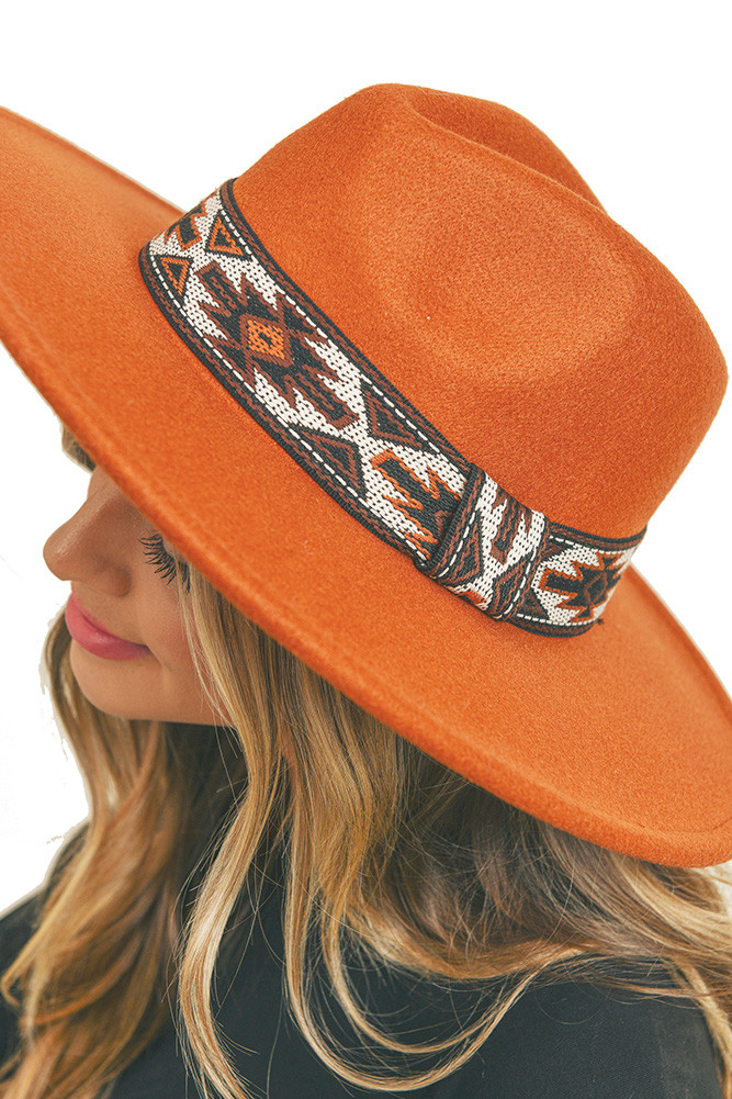 TRIBAL BAND PANAMA HAT-MH0086 - HANA WHOLESALE display picture 2