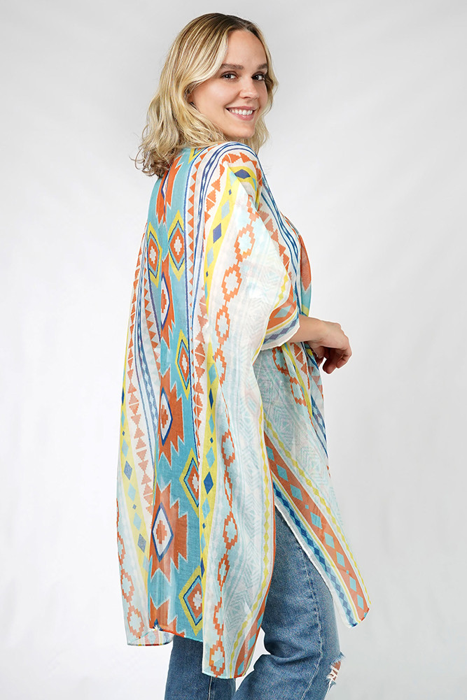 AZTEC Print KimonoEVT5097 HANA WHOLESALE