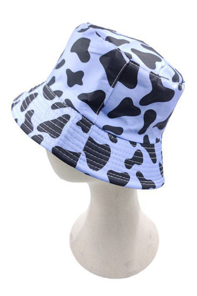 Babyhug Bucket Hat with Cow Print & Ear Applique Light Yellow - Diameter 56 cm main image 1