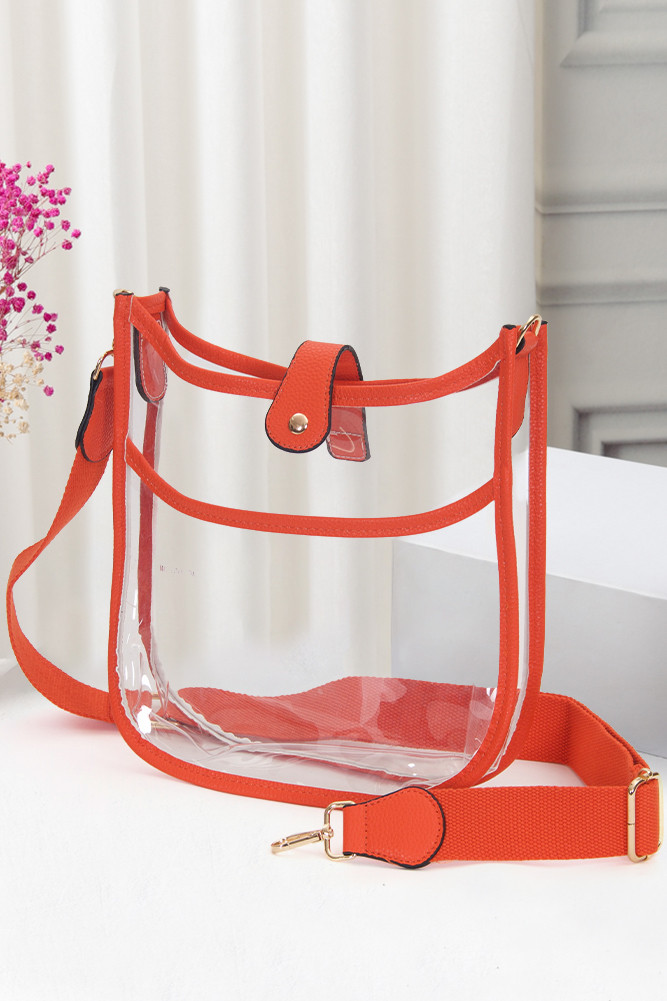 Clear Stadium Crossbody BagTG10171CL HANA WHOLESALE