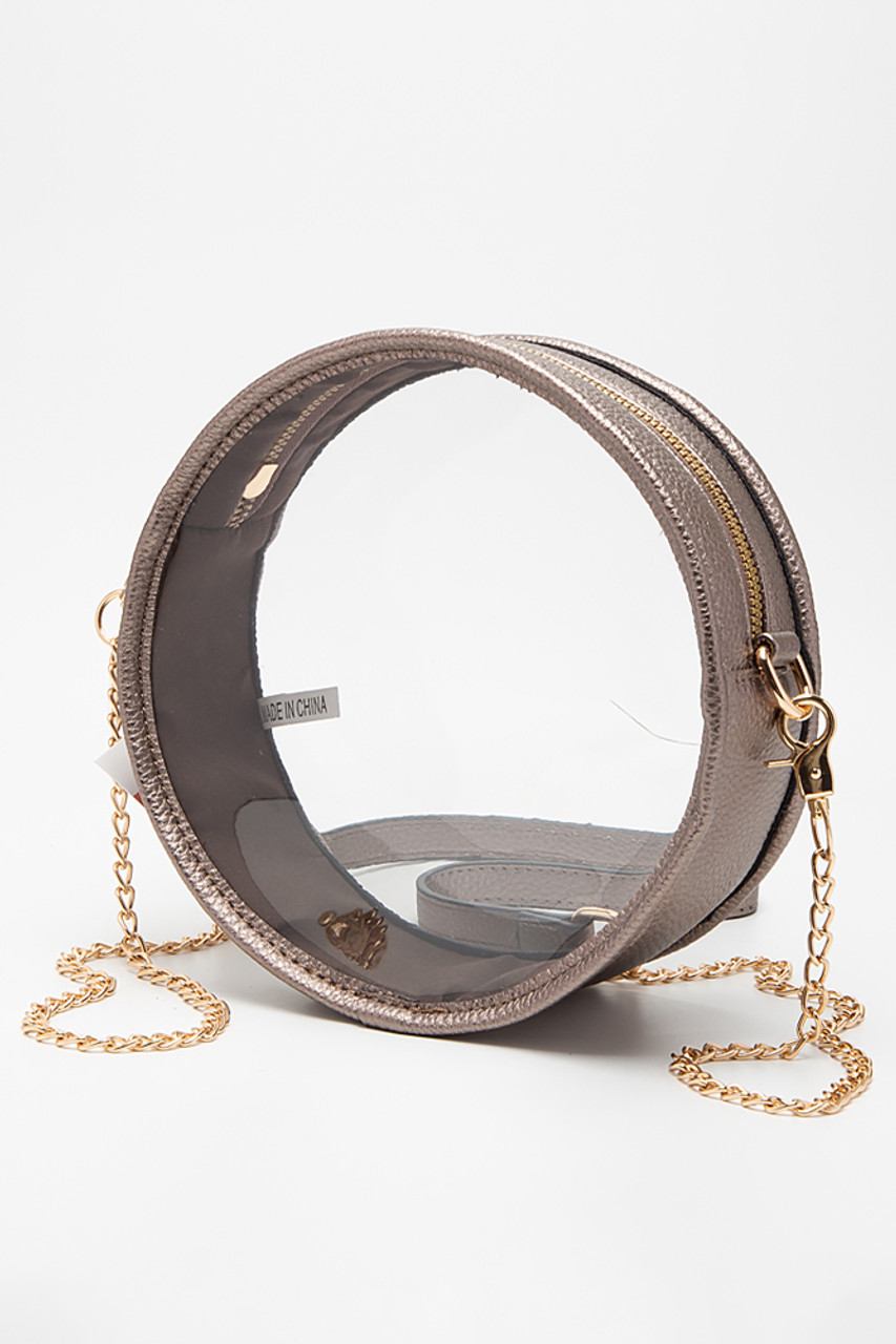 brandy melville clear circle bag, Women's Fashion, Bags & Wallets,  Cross-body Bags on Carousell