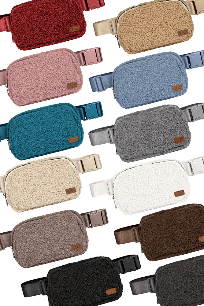 C.C Sherpa Fanny Pack-BGS0057 - HANA WHOLESALE