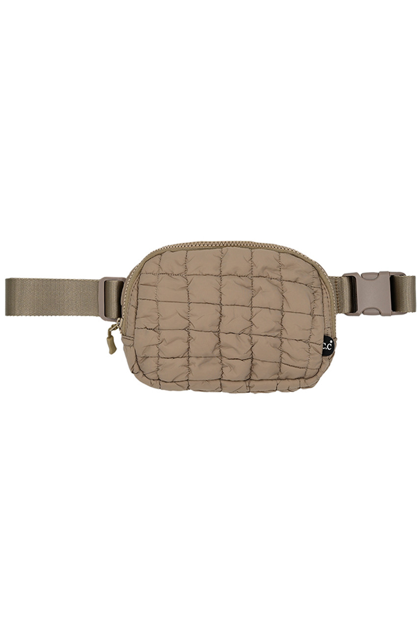 C.C Quilted Puffer Fanny Pack-BGS0064 - HANA WHOLESALE