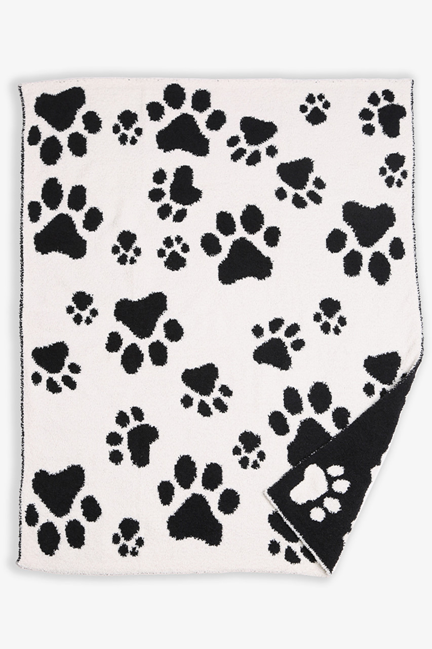 Children s Paw Print Throw Blanket JCL4310K