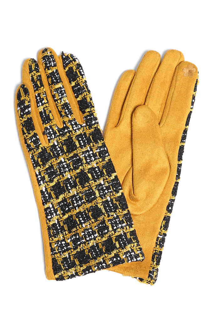 Tweed GlovesJG913 (12 pairs) HANA WHOLESALE