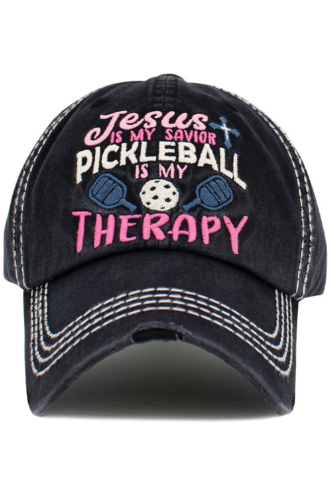Jesus Is My Savior Dad Hat - Embroidered Cotton Adjustable Distressed Baseball Cap