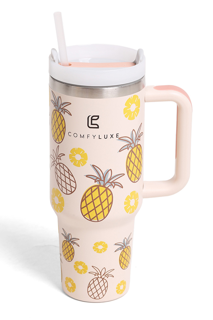 Quteprint Geometric Pineapple Hawaii Tumbler Cup 20