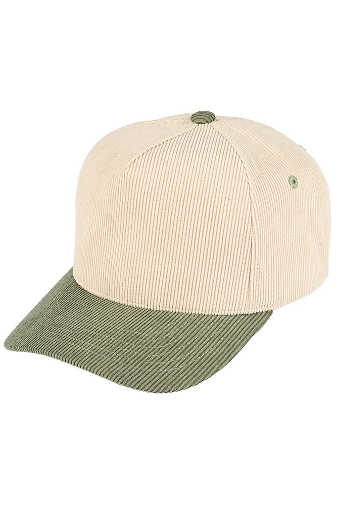 C.C Two Tone Corduroy Trucker Cap-TCM0003 - HANA WHOLESALE