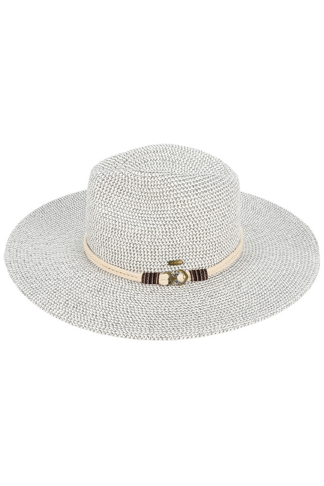 C.C Anchor Rope Trim Band Wide Brim Sun Hat-PNH0042 - HANA WHOLESALE