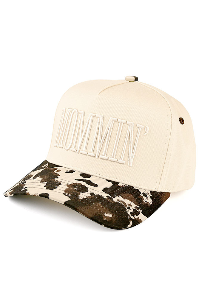 C.C MOMMIN Letter Two Tone Trucker Cap-TCM0073 - HANA WHOLESALE