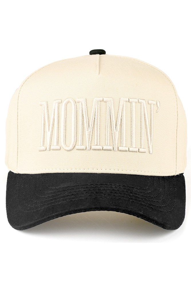 C.C MOMMIN Letter Two Tone Trucker Cap-TCM0073 - HANA WHOLESALE