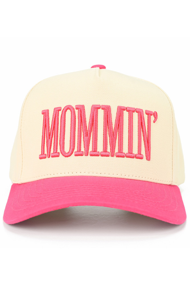 C.C MOMMIN Letter Two Tone Trucker Cap-TCM0073 - HANA WHOLESALE