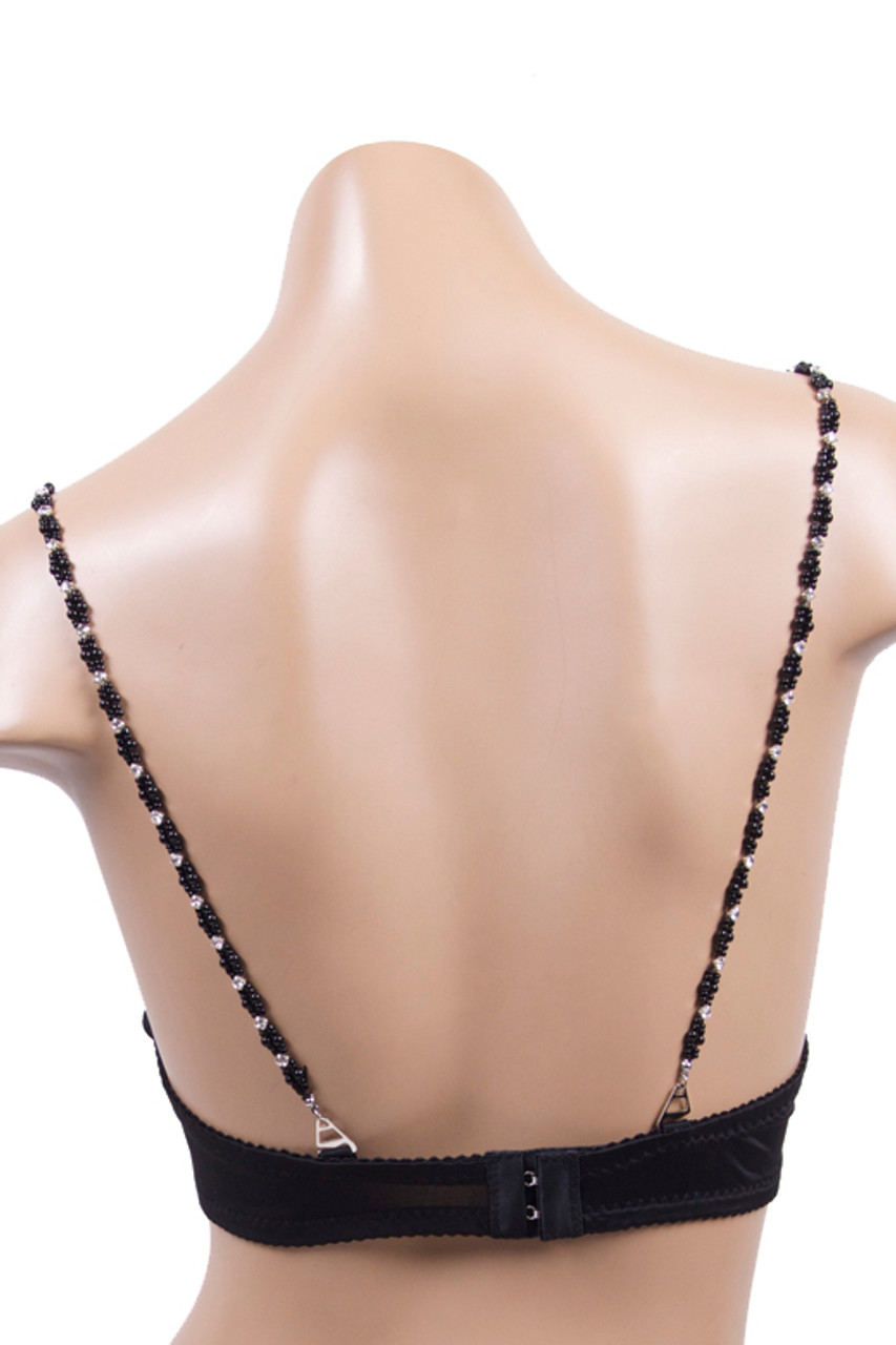 women fashion rhinestone bra-strap