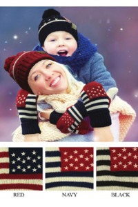 C.C American Flag Adult Gloves