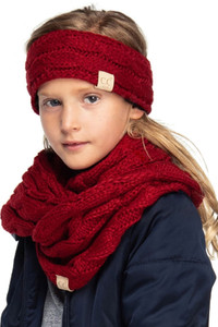  C.C KIDS SOLID COLOR KNITBEANIE-HW-20-KIDS