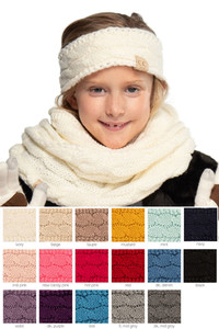  C.C KIDS SOLID COLOR KNITBEANIE-HW-20-KIDS