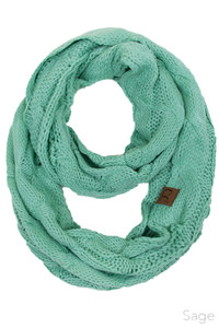 C.C KNITTED SOLID SCARF-SF-800