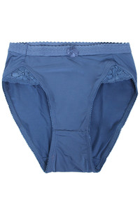 12pc Solid with Lace Point Panty