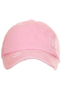 CC distressed ponytail messy bun cap