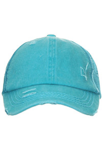 CC distressed ponytail messy bun cap