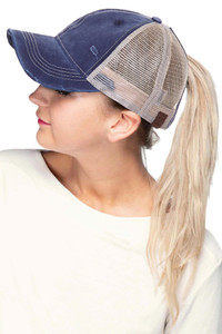 C.C BASEBALL PONYCAP-BT-12