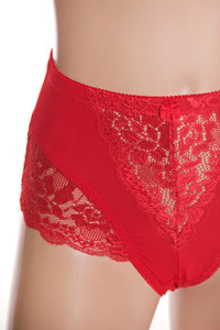 Microfiber Laced Panty PANTY-69057 (12pc)