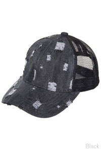 C.C BASEBALL PONY CAP-BT-8