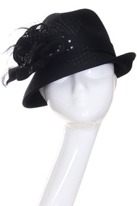 C.C WOOL FELT HAT-W10-1384