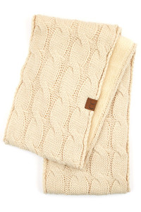 C.C KNITTED FUZZY SHERPA LINING SCARF-SF-25