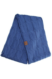 C.C KNITTED FUZZY SHERPA LINING SCARF-SF-25