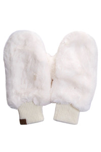 C.C FAUX FUR SHEPHERED LINING GLOVES-MT-715