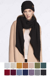 C.C Bias Cut Scarf with Whipstitched Edging-SF-7006