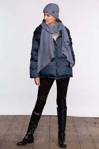 C.C Bias Cut Scarf with Whipstitched Edging-SF-7006