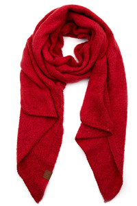 C.C Bias Cut Scarf with Whipstitched Edging-SF-7006
