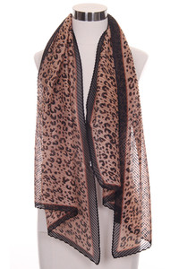 OBLONG SCARF-CS0007-BROWN