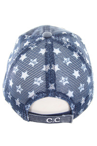 C.C American Flag Baseball Cap-BA-920-NAVY