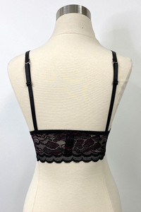 LACE BRALETTE-B86212_BLACK (6 PACK)