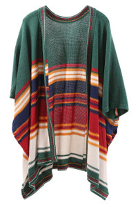 STRIPED RUANA-JP1670_GREEN