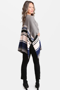 STRIPED RUANA-JP1670_GREY