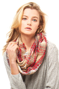 PLAID INFINITY SCARF-LOF791