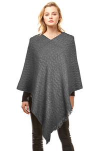 SOLID COLOR CHENILLE SHRUG-LOF1077