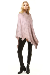 SOLID COLOR CHENILLE SHRUG-LOF1077