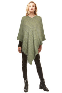 SOLID COLOR CHENILLE SHRUG-LOF1077